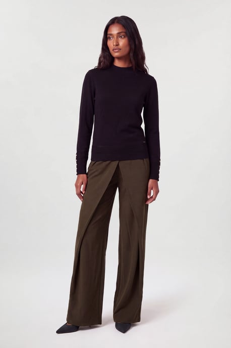 Forever Viscose Blend Knitted High Neck Jumper - Image 1
