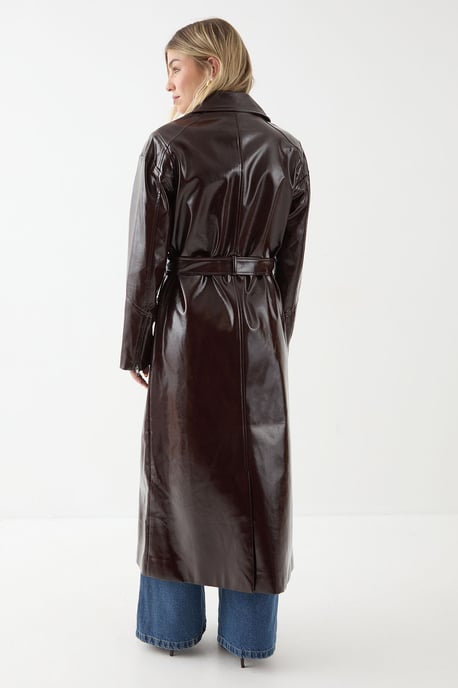 Premium Vinyl Extreme Shoulder Trench - Image 3