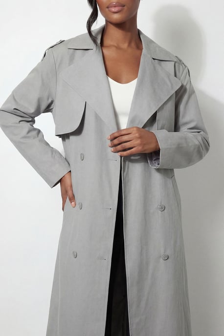 Tailored Maxi Trench Coat - Image 2