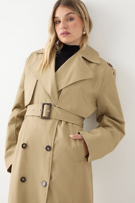 Tailored Maxi Trench Coat - Image 2