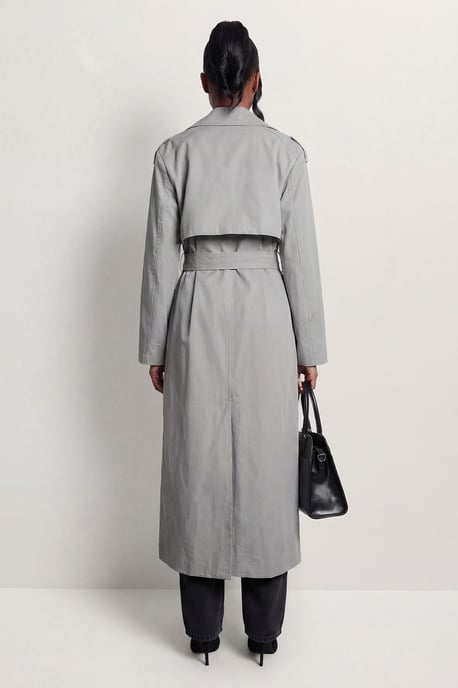 Tailored Maxi Trench Coat - Image 3