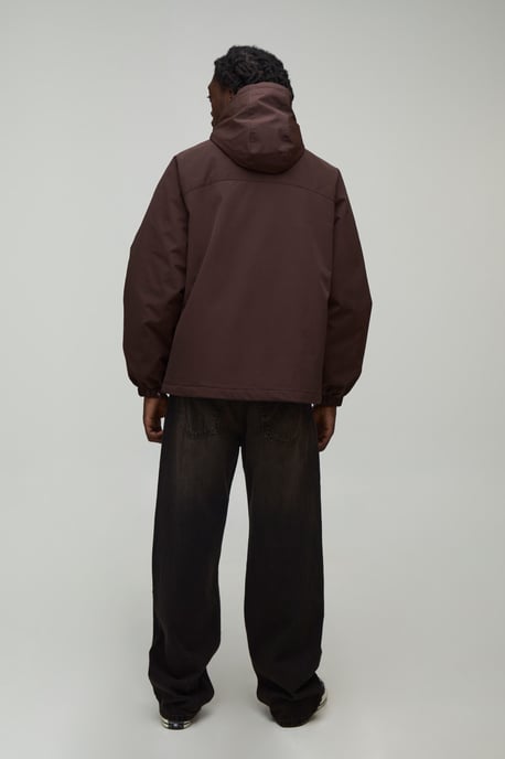 Regular Fit Crinkle Nylon Hooded Cagoule - Image 2