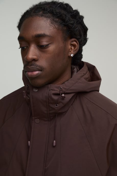 Regular Fit Crinkle Nylon Hooded Cagoule - Image 3