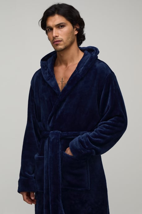 Longline Hooded Dressing Gown - Image 3