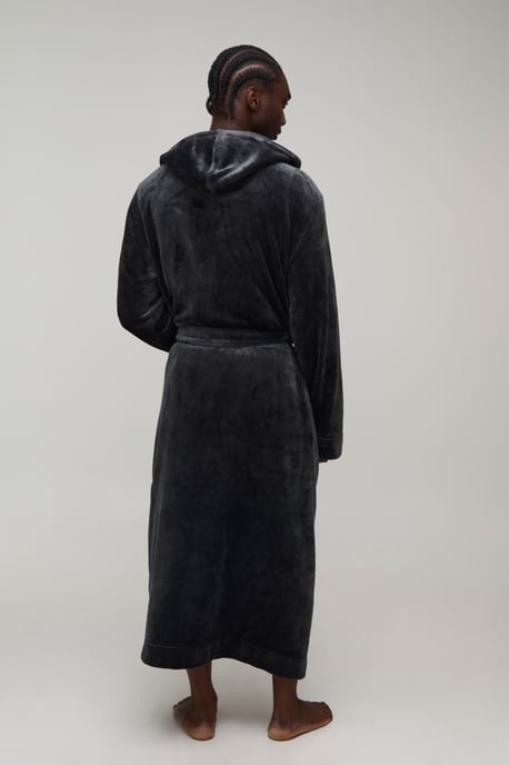 Tall Longline Hooded Dressing Gown - Image 2