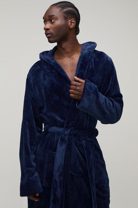 Tall Longline Hooded Dressing Gown - Image 3