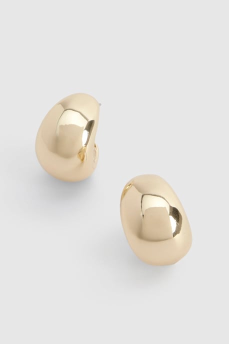 Mini Chunky Hoop Earrings - Image 2