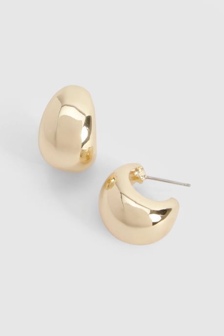 Mini Chunky Hoop Earrings - Image 3
