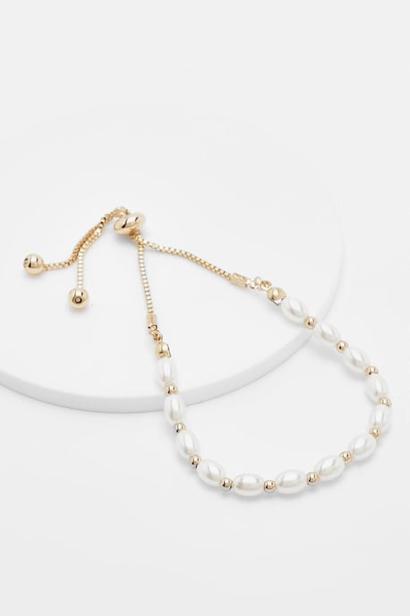 Pearl And Gold Toggle Bracelet - Image 1
