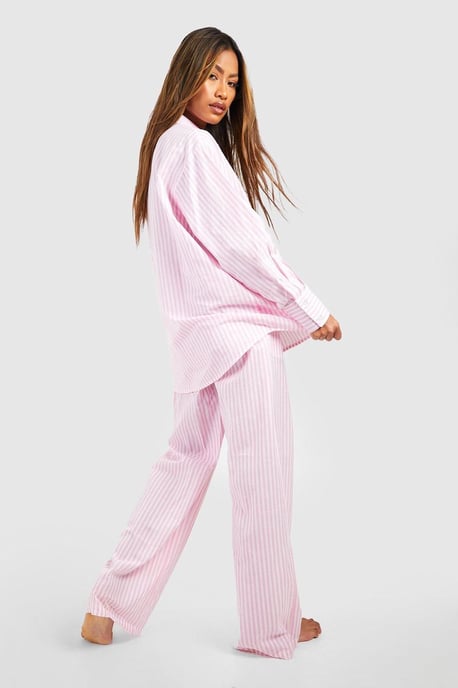 Cotton Pinstripe Pyjama Trouser - Image 2