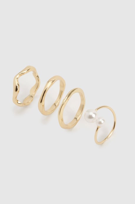 Pearl Detail Ring Multipack - Image 1