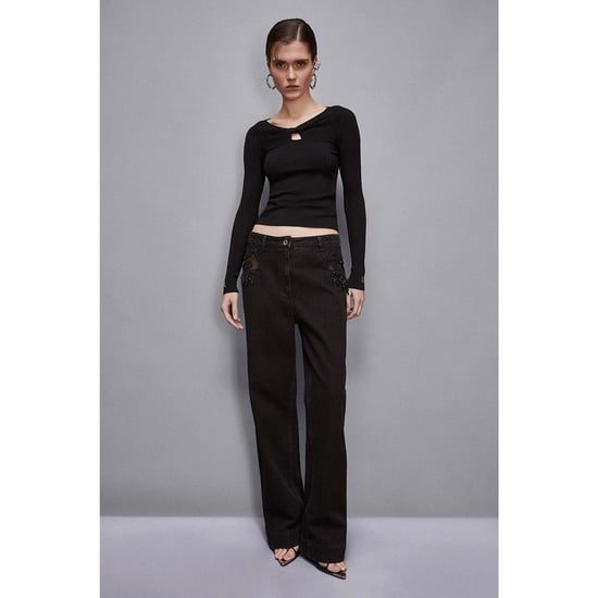 Patrizia Pepe Black Viscose Sweatshirt - Image 1