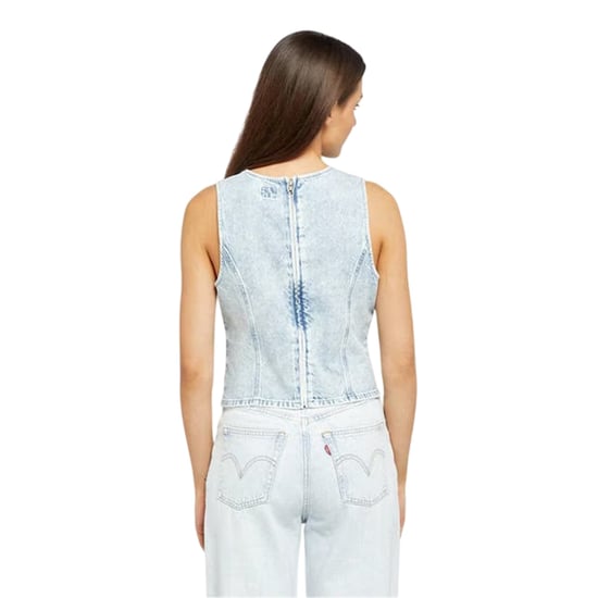 Levis Topanga Denim Slim-tanktop voor dames (Water) - Image 2