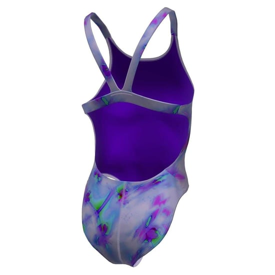Nike Womens/Ladies Floral Pattern One Piece Swimsuit (Court Purple) - Image 2