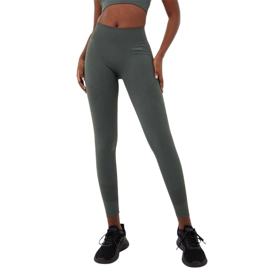 USA Pro Naadloze leggings met hoge taille voor dames (Khaki) - Image 2