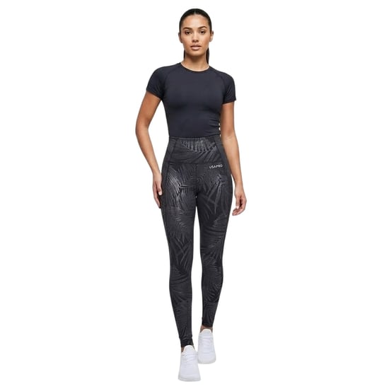 USA Pro Core Gloss-legging voor dames (Zwart) - Image 1