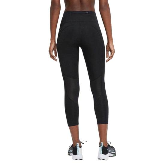 Nike Hardloopleggings voor dames met middelhoge taille (Zwart) - Image 2
