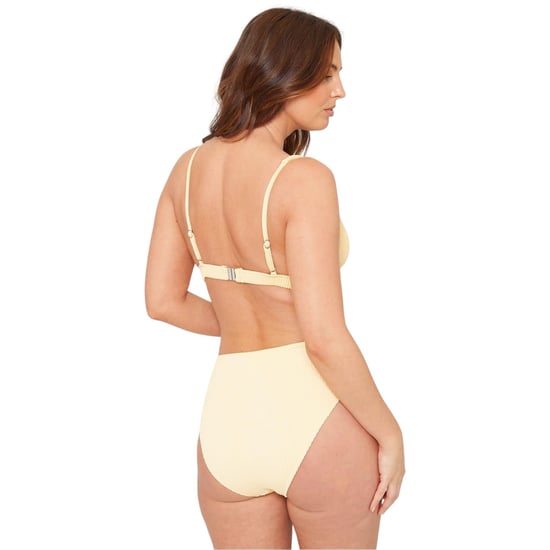 Be You Bikinibroekje met textuur en hoge taille voor dames/dames (Citroen) - Image 3