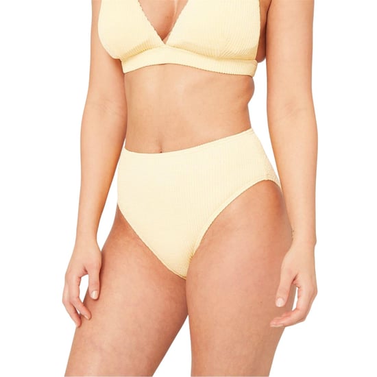 Be You Bikinibroekje met textuur en hoge taille voor dames/dames (Citroen) - Image 4