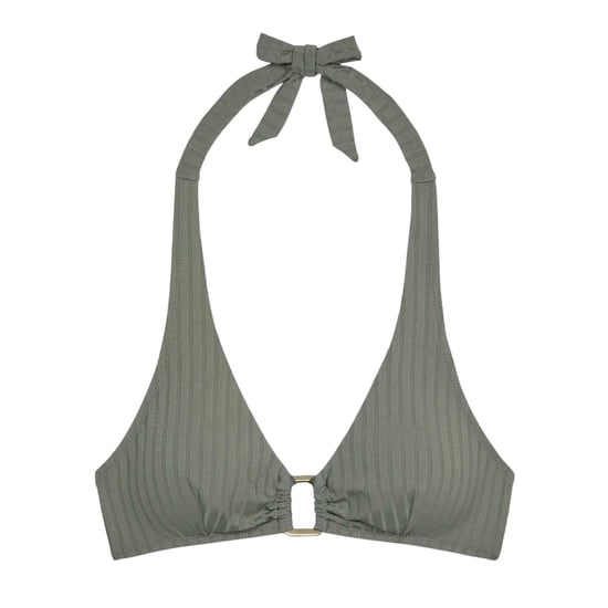 Chelsea Peers Womens/Ladies Triangle Tie Back Bikini Top (Green) - Image 2