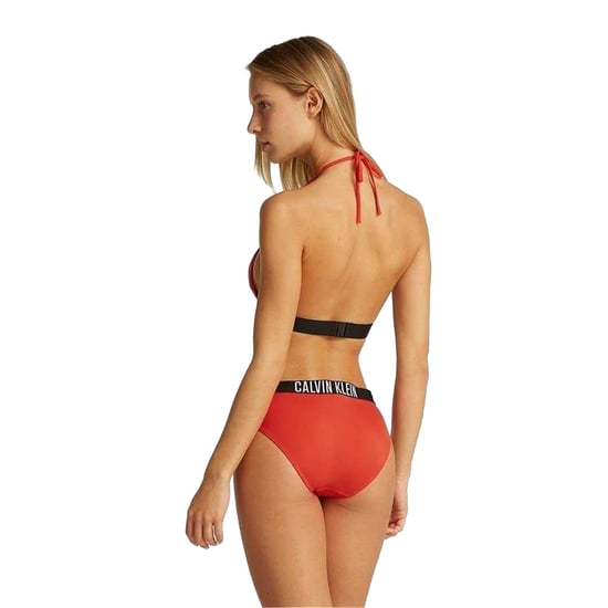 Calvin Klein Bikinitopp med triangulära kupor för kvinnor/damer (Chilli Red) - Image 4