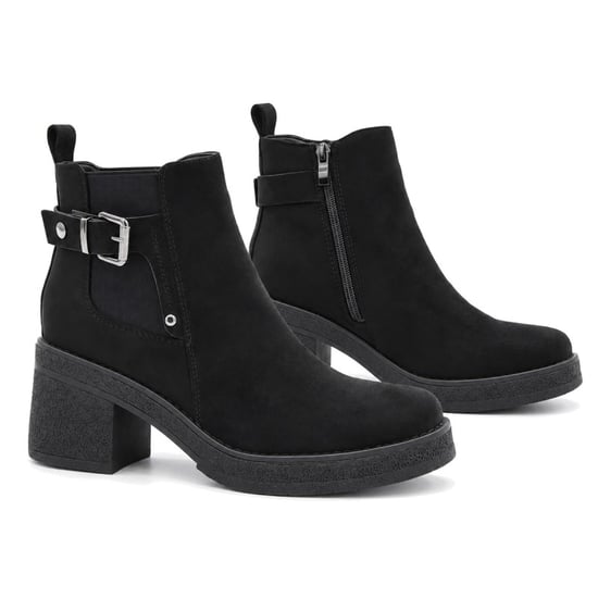 Montevita Heel Ankle Boot Bro41 Black - Image 1
