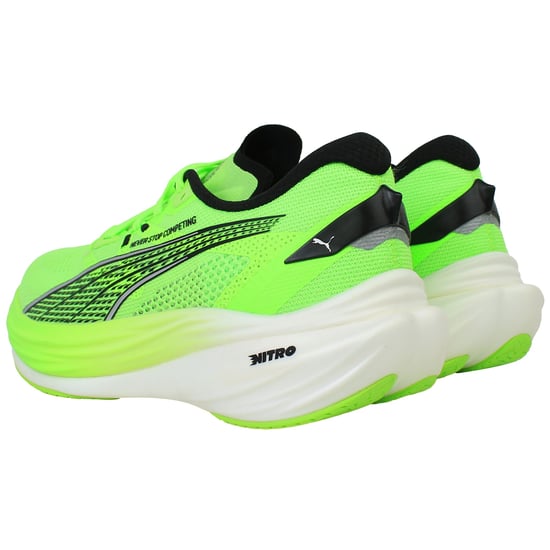Puma HYROX x Deviate Nitro 3 Mens Green Running Shoes - Image 3