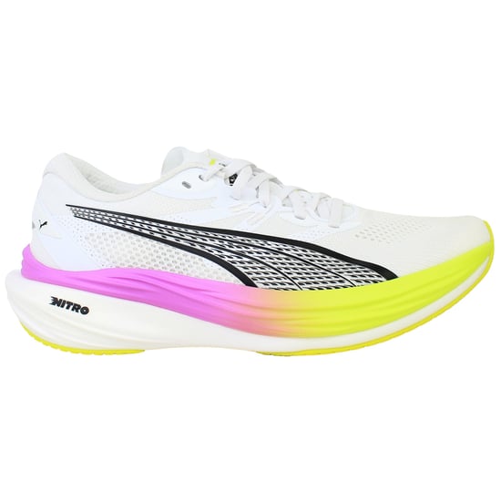 Puma Deviate Nitro 3 Mens White Running Shoes - Image 1