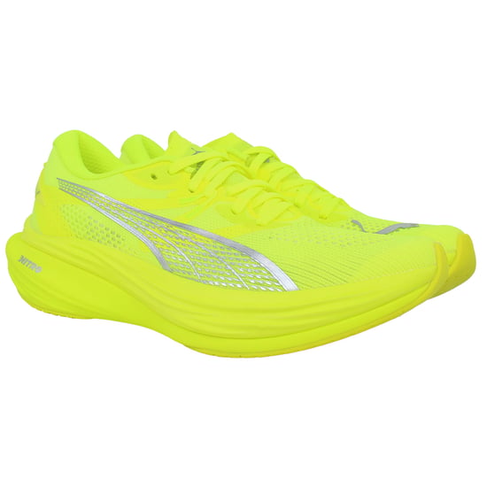 Puma Deviate Nitro 3 Womens Yellow Running Shoes - Image 2