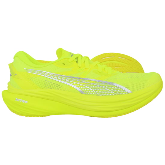 Puma Deviate Nitro 3 Womens Yellow Running Shoes - Image 4