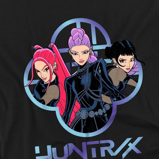 K-Pop Demon Hunters Childrens/Kids Huntr/X Girls Logo Sweatshirt (Black) - Image 3