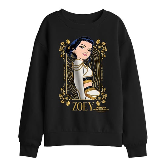 K-Pop Demon Hunters Childrens/Kids Zoey Frame Sweatshirt (Black/Golden) - Image 1