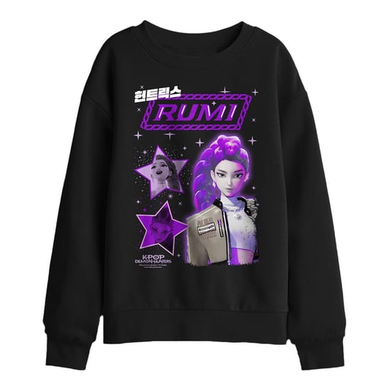 K-Pop Demon Hunters Childrens/Kids Huntrix Rumi K-Pop Star Sweatshirt (Black) - Image 1