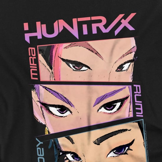 K-Pop Demon Hunters Huntrix Eyes-sweatshirt met stripfiguur voor kinderen (Zwart) - Image 3