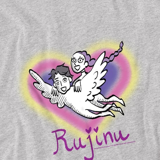 K-Pop Demon Hunters Childrens/Kids Huntrix Saja Boys Rujinu Heart Sweatshirt (Athletic Heather) - Image 3