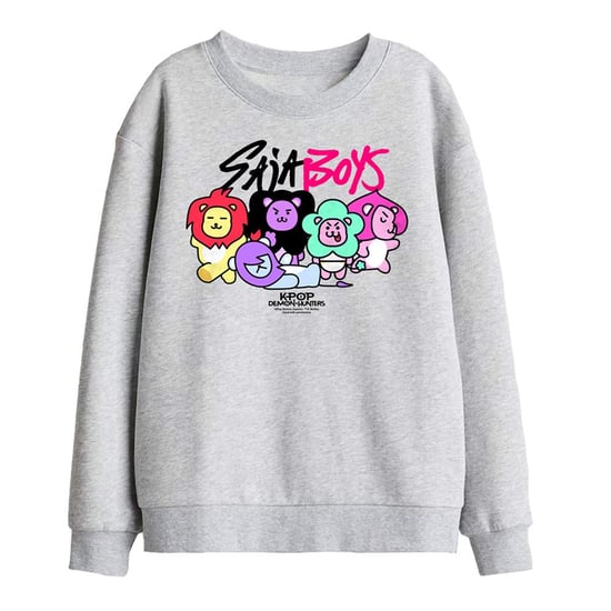K-Pop Demon Hunters Kinderen/Kids Saja Jongens Leeuw-mascottesweatshirt (Atletische Heide) - Image 1