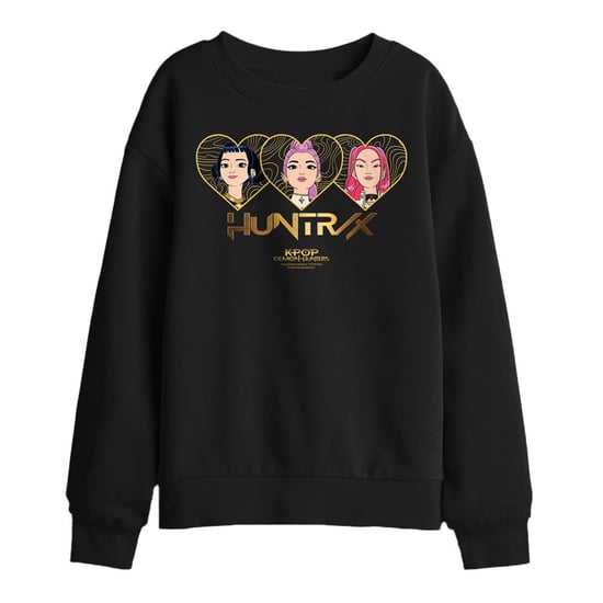 K-Pop Demon Hunters Kinder/sweatshirt Huntr/X Hearts (Zwart) - Image 1
