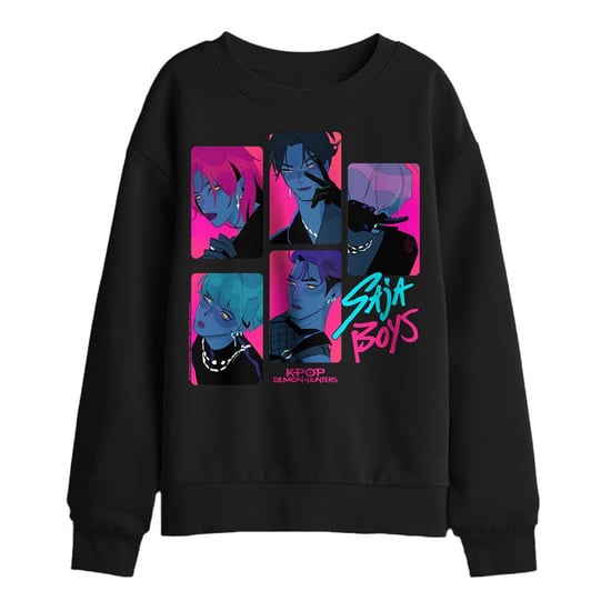 K-Pop Demon Hunters Saja Boys Demons-sweatshirt voor kinderen/jongens (Zwart) - Image 1