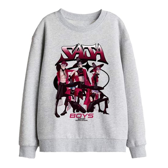 K-Pop Demon Hunters Demon Group Saja-sweatshirt voor jongens (kinderen) (Atletische Heide) - Image 1