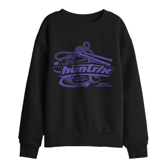 K-Pop Demon Hunters Childrens/Kids Huntrix Fueled By Ramyeon Sweatshirt (Black) - Image 1