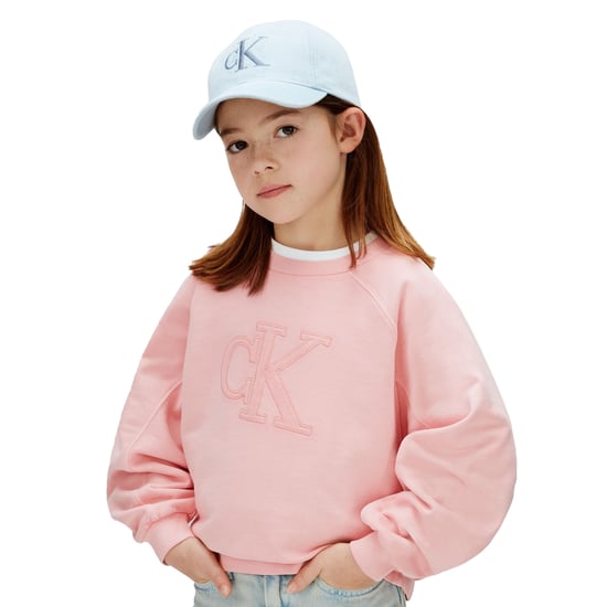 Calvin Klein Childrens/Kids Relaxed Fit Sweatshirt (Pink) - Image 4