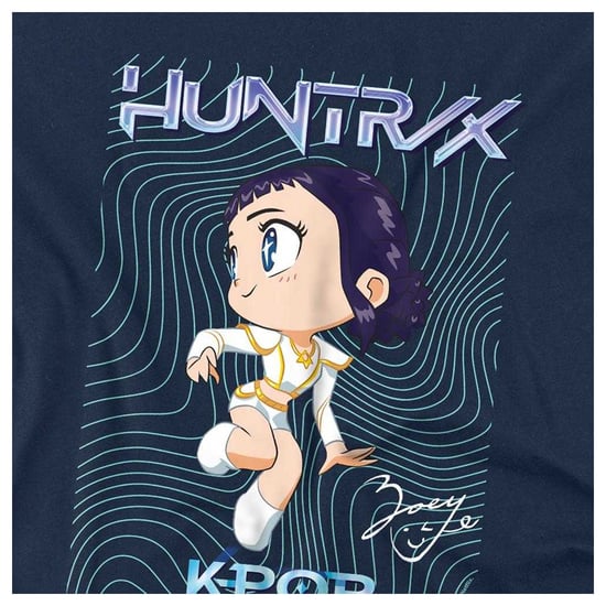 K-Pop Demon Hunters Childrens/Kids Zoey Poster Sweatshirt (Navy) - Image 3