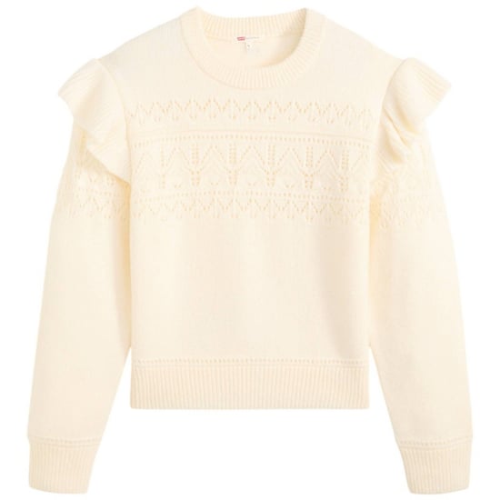 Levis Shane Pointelle-tröja med fladdrande ärmar för damer (Tofu) - Image 2