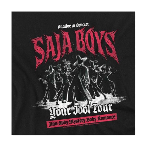 K-Pop Demon Hunters Mono Band Saja Boys-sweatshirt voor kinderen (Zwart) - Image 3