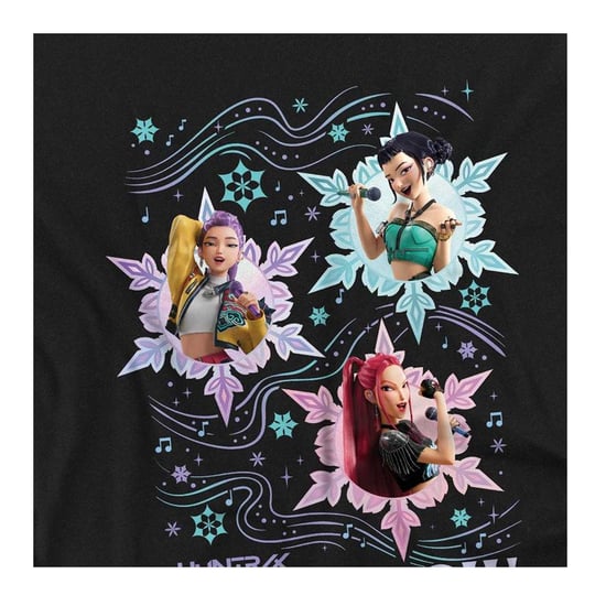 K-Pop Demon Hunters kerst-sweatshirt Huntrix Let It Glow voor kinderen (Zwart) - Image 2