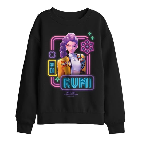 K-Pop Demon Hunters Kinder-/jongenssweater Rumi met oplichtende lichtjes (Zwart) - Image 1