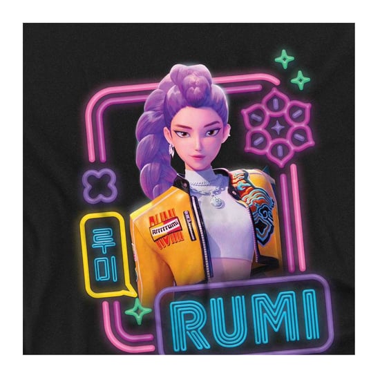 K-Pop Demon Hunters Kinder-/jongenssweater Rumi met oplichtende lichtjes (Zwart) - Image 3