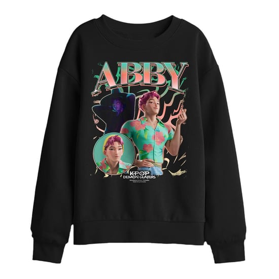 K-Pop Demon Hunters Kinderkleding / Jongens: Abby Saja Homage-sweatshirt (Zwart) - Image 1