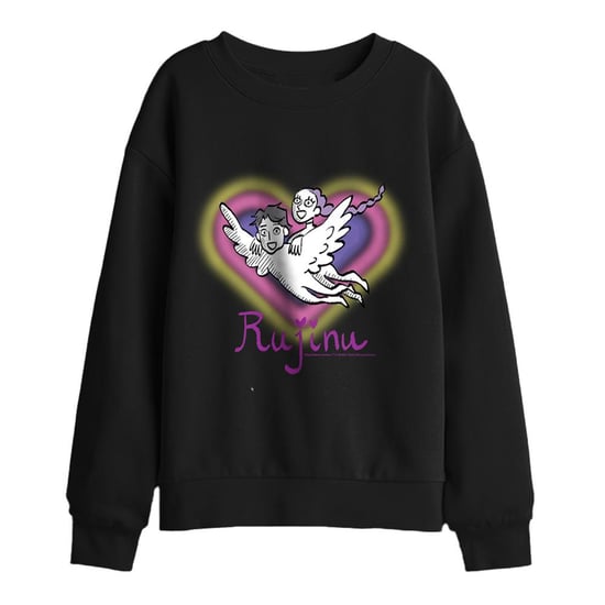 K-Pop Demon Hunters Huntrix Saja Rujinu Heart-sweatshirt voor jongens (Zwart) - Image 1