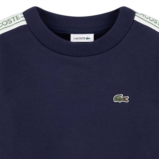 Lacoste Childrens/Kids Embroidered Logo Crew Neck Sweatshirt (Marine Blue) - Image 4